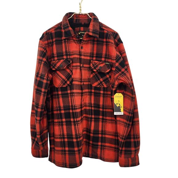 New NWT Men's Stanley Workwear Sherpa Lined‎ Fleece Jacket Coat Shacket Size M - Picture 1 of 9